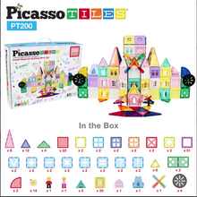 Picasso Tiles - 200 stk 3D kastali